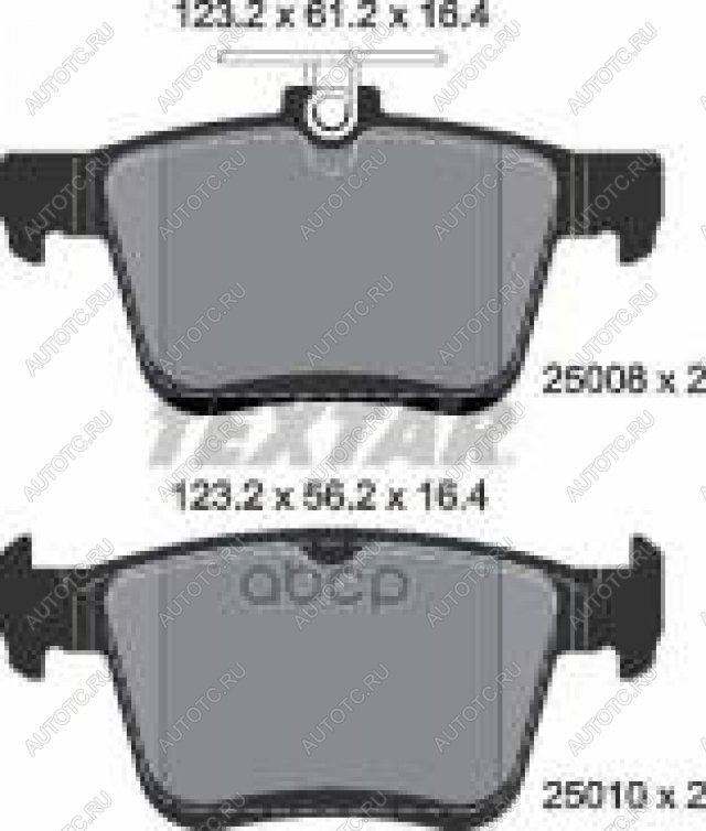 3 599 р. Колодки тормозные задние (4шт.) TEXTAR Audi A3 8VS седан дорестайлинг (2012-2016)  с доставкой в г. Майкоп