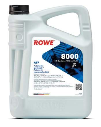 4 299 р. Масло трансмиссионное HIGHTEC ATF 8000 DEXRON IIIG синт.5л красное ROWE ROWE 25012-0050-99  с доставкой в г. Майкоп. Увеличить фотографию 1