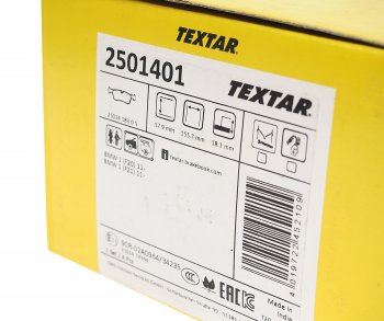 5 599 р. Колодки тормозные передние (4шт.) TEXTAR BMW 1 серия F21 хэтчбэк 3 дв. 1-ый рестайлинг (2015-2017)  с доставкой в г. Майкоп. Увеличить фотографию 3