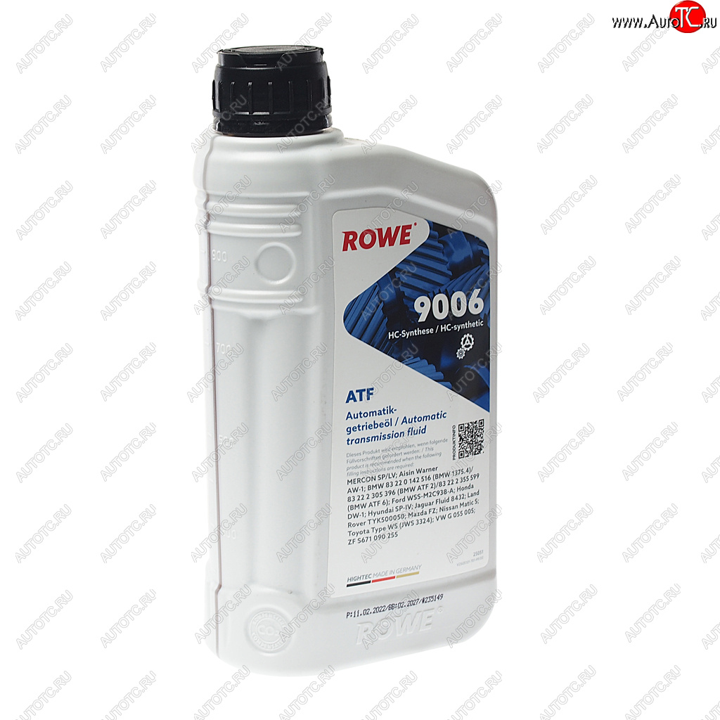 1 739 р. Масло трансмиссионное HIGHTEC ATF 9006 WSSP-IV синт.1л янтарное ROWE ROWE 25051-0010-99  с доставкой в г. Майкоп