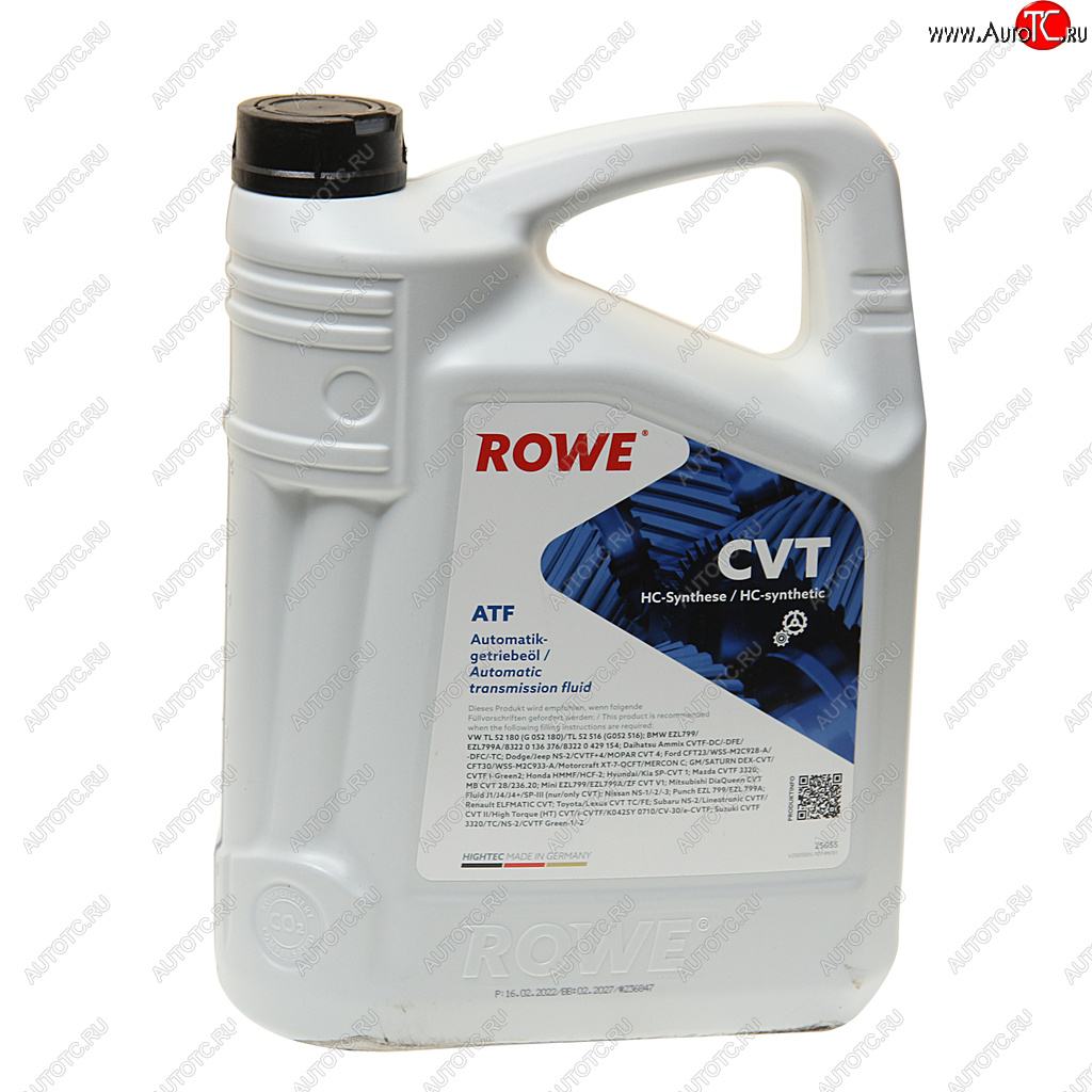 6 899 р. Масло трансмиссионное HIGHTEC ATF CVT синт.5л янтарное ROWE ROWE 25055-0050-99  с доставкой в г. Майкоп