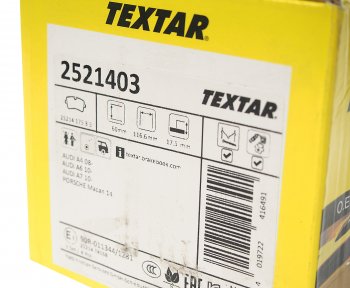 5 449 р. Колодки тормозные задние (4шт.) TEXTAR Audi A6 C7 дорестайлинг, универсал (2010-2014)  с доставкой в г. Майкоп. Увеличить фотографию 3