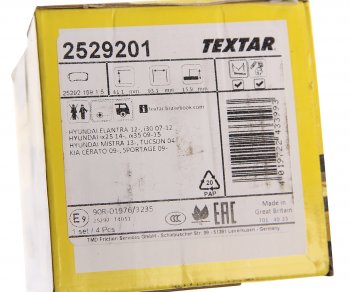 2 879 р. Колодки тормозные задние (4шт.) TEXTAR Hyundai IX35 LM дорестайлинг (2009-2013)  с доставкой в г. Майкоп. Увеличить фотографию 4