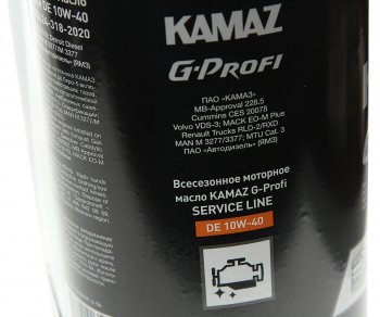3 099 р. Масло моторное KAMAZ G-Profi Service Line DE 10W40 5л (ОАО КАМАЗ) GAZPROMNEFT 253133889  с доставкой в г. Майкоп. Увеличить фотографию 2