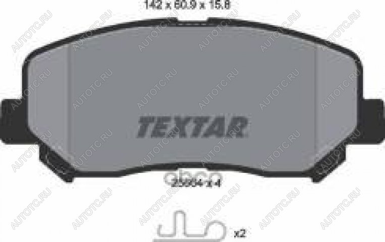 5 999 р. Колодки тормозные передние (4шт.) TEXTAR Mazda CX-5 KE дорестайлинг (2011-2014)  с доставкой в г. Майкоп