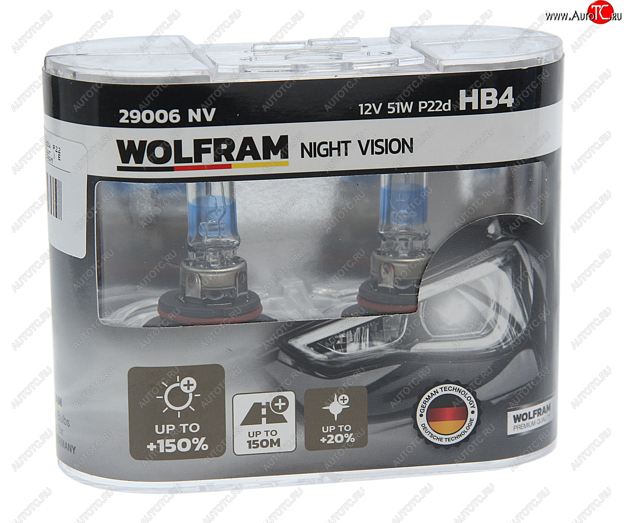 1 899 р. Лампа 12V HB4 80W P22d +150% бокс (2шт.) Extra Light WOLFRAM WOLFRAM 29006nv WOLFRAM 29006nv  с доставкой в г. Майкоп
