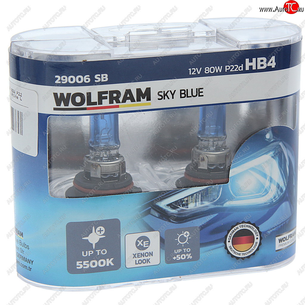 1 739 р. Лампа 12V HB4 80W P22d бокс (2шт.) White Light WOLFRAM WOLFRAM 29006sb WOLFRAM 29006sb  с доставкой в г. Майкоп