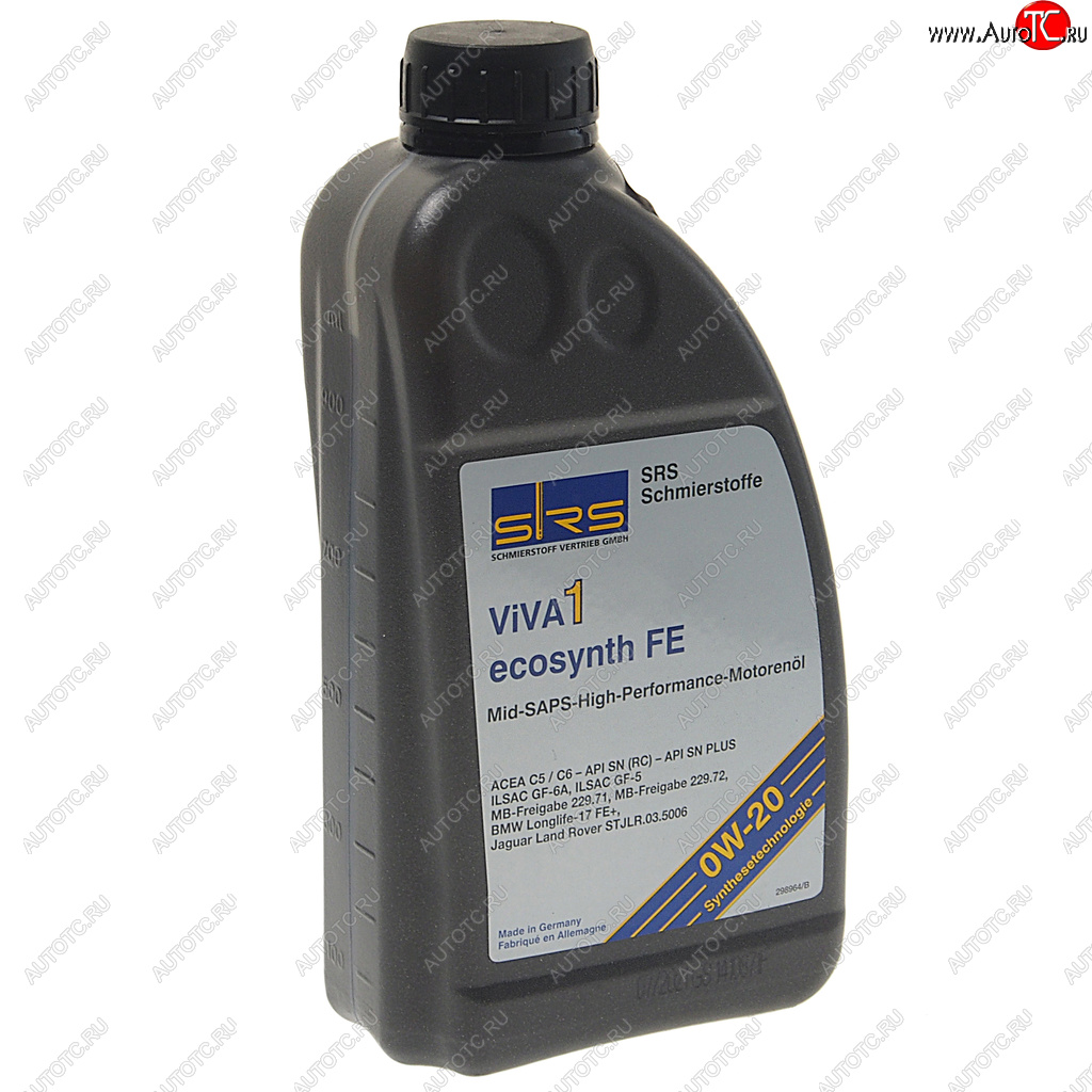 1 499 р. Масло моторное VIVA 1 ECOSYNTH FE 0W20 синт.1л SRS SRS 29110  с доставкой в г. Майкоп