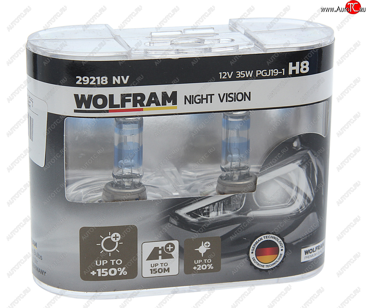 2 579 р. Лампа 12V H8 35W PGJ19-1 +150% бокс (2шт.) Extra Light WOLFRAM WOLFRAM 29218nv  с доставкой в г. Майкоп