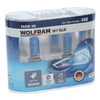 2 159 р. Лампа 12V H8 35W PGJ19-1 бокс (2шт.) White Light WOLFRAM WOLFRAM 29218sb  с доставкой в г. Майкоп. Увеличить фотографию 1