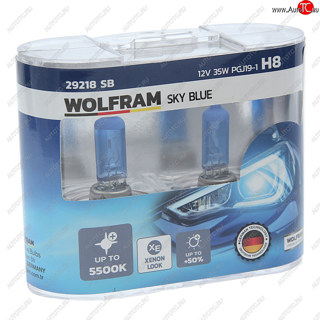 2 159 р. Лампа 12V H8 35W PGJ19-1 бокс (2шт.) White Light WOLFRAM WOLFRAM 29218sb  с доставкой в г. Майкоп