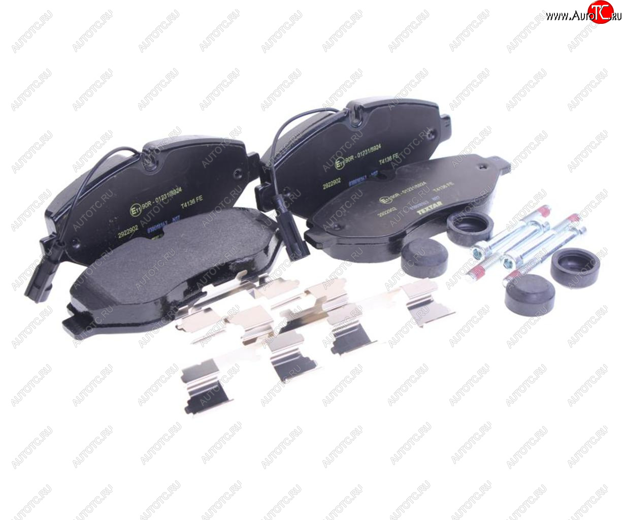 6 599 р. Колодки тормозные RENAULT Maxity дисковые (164x68x21) (4шт.) TEXTAR TEXTAR 2922902  с доставкой в г. Майкоп