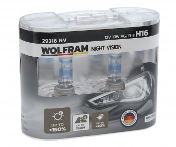 2 699 р. Лампа 12V H16 19W PGJ19-3 +150% бокс (2шт.) Extra Light WOLFRAM WOLFRAM 29316nv  с доставкой в г. Майкоп. Увеличить фотографию 1