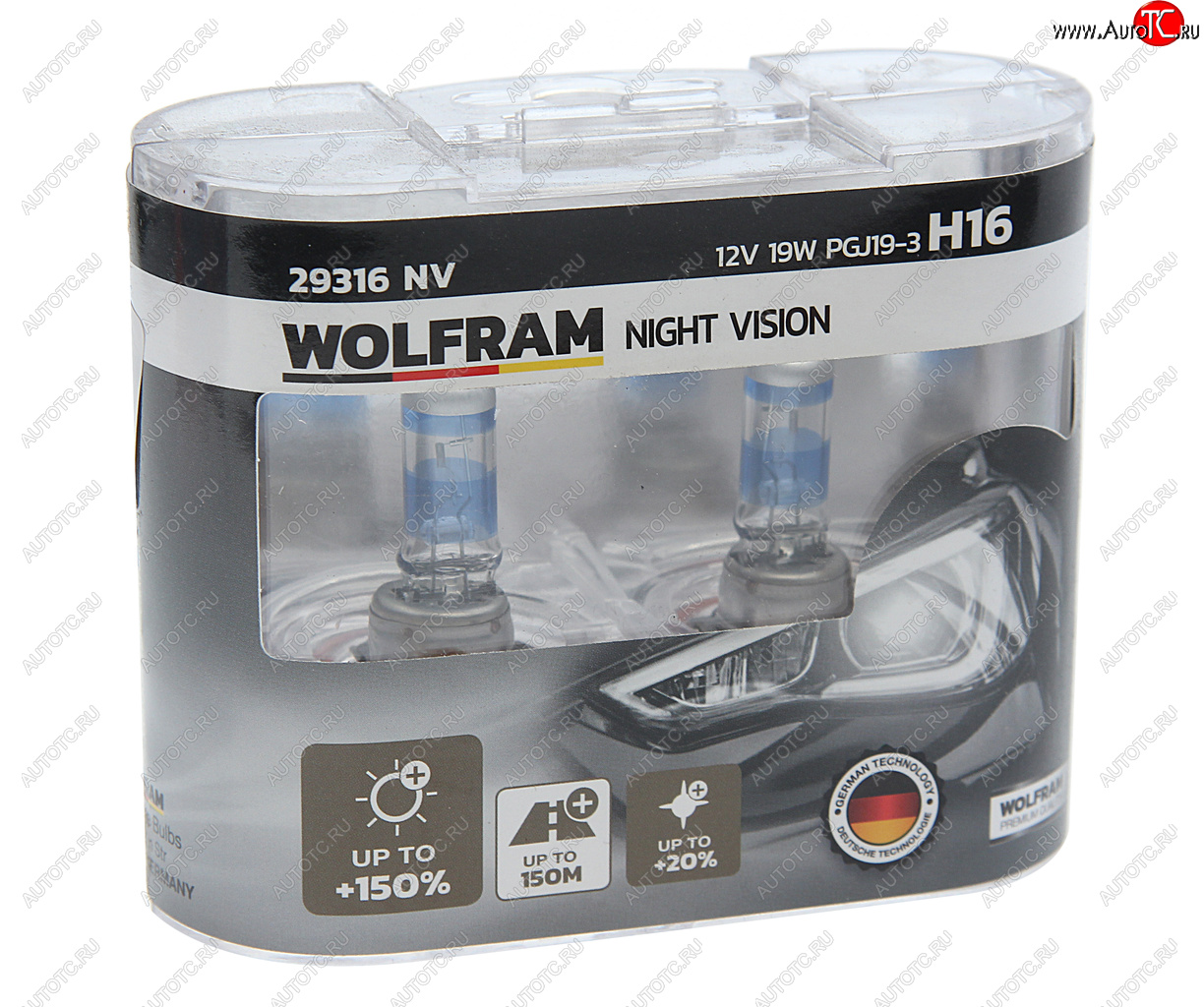 2 699 р. Лампа 12V H16 19W PGJ19-3 +150% бокс (2шт.) Extra Light WOLFRAM WOLFRAM 29316nv  с доставкой в г. Майкоп