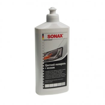 979 р. Полироль кузова белая 500мл SONAX SONAX 296000  с доставкой в г. Майкоп. Увеличить фотографию 1