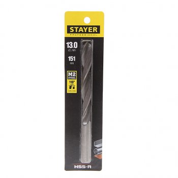 519 р. Сверло по металлу 13.0х151мм HSS STAYER STAYER 29602-13  с доставкой в г. Майкоп. Увеличить фотографию 1