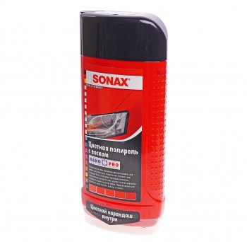 979 р. Полироль кузова красная 500мл SONAX SONAX 296400  с доставкой в г. Майкоп. Увеличить фотографию 1