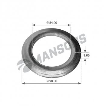 184 р. Кольцо BPW (ECO) ступицы упорное (53х98х10) (6-9т) MANSONS MANSONS 300.005  с доставкой в г. Майкоп. Увеличить фотографию 1
