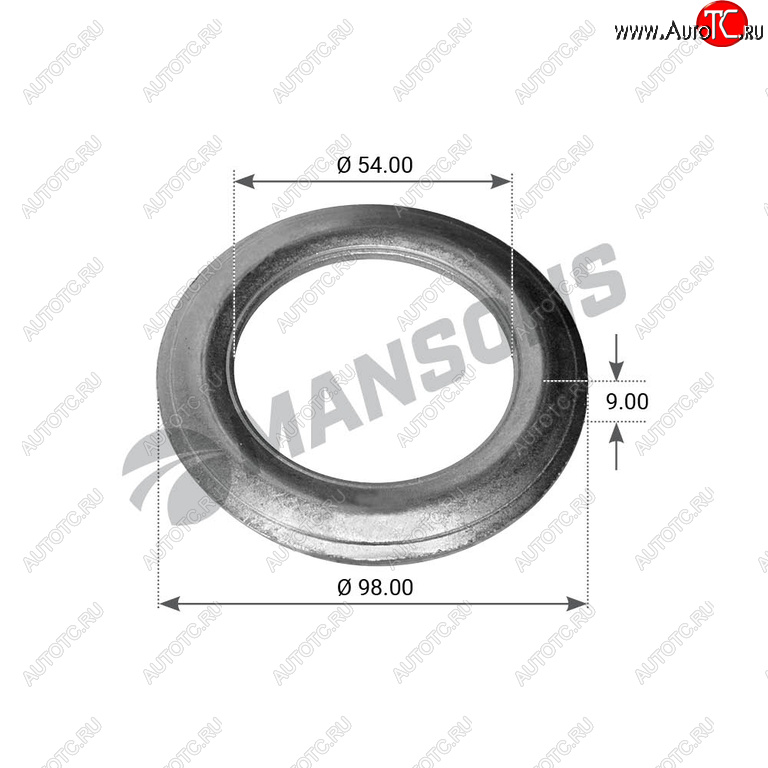 184 р. Кольцо BPW (ECO) ступицы упорное (53х98х10) (6-9т) MANSONS MANSONS 300.005  с доставкой в г. Майкоп
