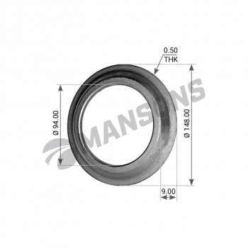 80 р. Кольцо BPW (ECO,ECO Plus) маслоотражающее ступицы (10-12т,8-9т) MANSONS MANSONS 300.012  с доставкой в г. Майкоп. Увеличить фотографию 1