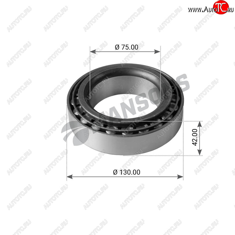 1 349 р. Подшипник ступицы MERCEDES SCANIA MAN SAF BPW наружный (33215) (75х130х41) MANSONS MANSONS 300.017  с доставкой в г. Майкоп