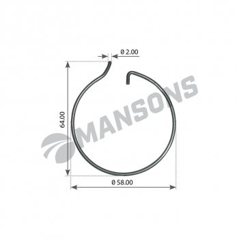 27 р. Кольцо стопорное BPW ступицы (54x2) MANSONS MANSONS 300.170  с доставкой в г. Майкоп. Увеличить фотографию 1