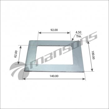 170 р. Пластина BPW рессоры (140x101x4.5) MANSONS MANSONS 300.240  с доставкой в г. Майкоп. Увеличить фотографию 1