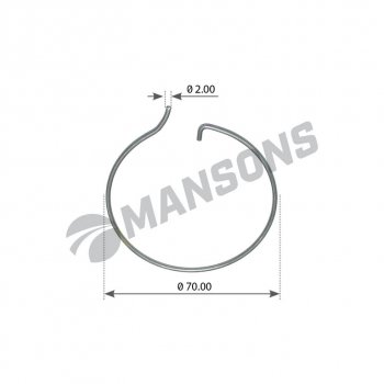 36 р. Кольцо стопорное BPW крышки ступицы MANSONS MANSONS 300.360  с доставкой в г. Майкоп. Увеличить фотографию 1
