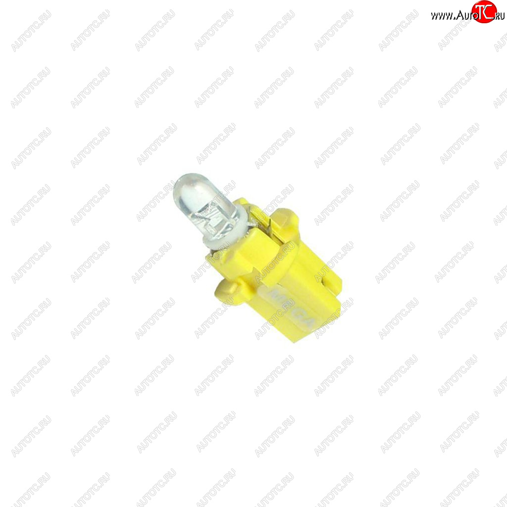 22 р. Лампа светодиодная 12V W1.2W T5 W2x4.6d бесцокольная MEGAPOWER MEGAPOWER-AUTOMOTIVE 30429y  с доставкой в г. Майкоп
