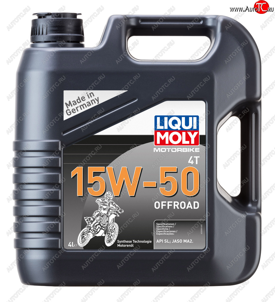 5 999 р. Масло моторное для 4-х тактных двигателей MOTORBIKE 4T OFFROAD 15W50 синт.4л LIQUI MOLY LIQUI MOLY 3058  с доставкой в г. Майкоп