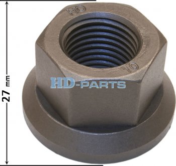 227 р. Гайка колеса SCANIA P,G,R,T (M22х78-11BSFh-30ключ 33мм) юбка подвижная HD-PARTS HD-PARTS 309200  с доставкой в г. Майкоп. Увеличить фотографию 2
