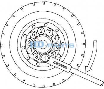 227 р. Гайка колеса SCANIA P,G,R,T (M22х78-11BSFh-30ключ 33мм) юбка подвижная HD-PARTS HD-PARTS 309200  с доставкой в г. Майкоп. Увеличить фотографию 5