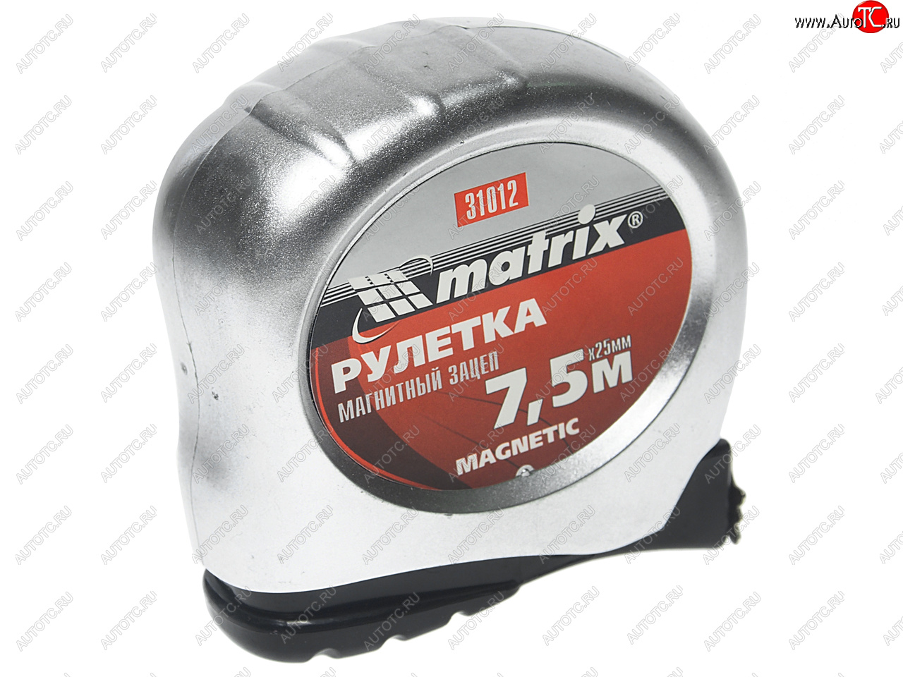 359 р. Рулетка 7.5м 25мм металлический корпус, магнитный зацеп MATRIX MATRIX 31012  с доставкой в г. Майкоп