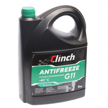 1 099 р. Антифриз зеленый -40C 5л G11 CLINCH CLINCH 311235g  с доставкой в г. Майкоп. Увеличить фотографию 1