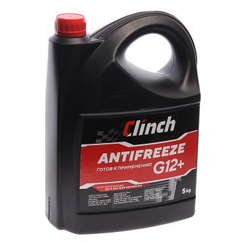 1 059 р. Антифриз красный -40C 5л G12+ CLINCH CLINCH 311245r  с доставкой в г. Майкоп. Увеличить фотографию 1