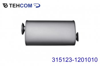 4 999 р. Глушитель УАЗ-315123 дв.УМЗ-4218,4178, дв.ЗМЗ-4021,4104 ЕВРО-2,3 ТЕХКОМ ТЕХКОМ 315123-1201010  с доставкой в г. Майкоп. Увеличить фотографию 1