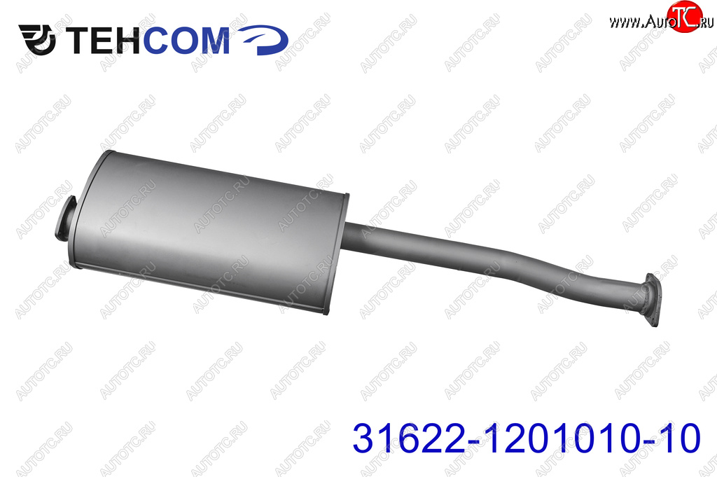 7 899 р. Глушитель УАЗ-3163 Патриот дв.ЗМЗ-409 ЕВРО-2 ТЕХКОМ ТЕХКОМ 31622-1201010-10  с доставкой в г. Майкоп