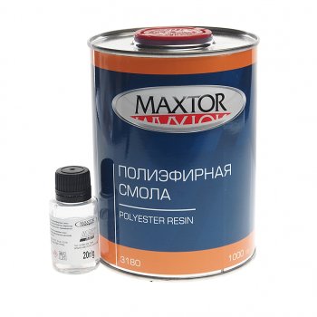 999 р. Смола полиэфирная 1кг с отвердителем 20г MAXTOR MAXTOR 3180 MAXTOR 3180  с доставкой в г. Майкоп. Увеличить фотографию 1