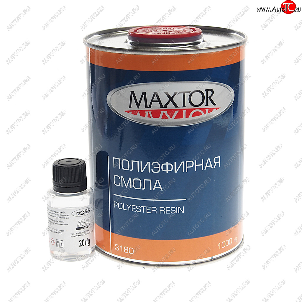 999 р. Смола полиэфирная 1кг с отвердителем 20г MAXTOR MAXTOR 3180 MAXTOR 3180  с доставкой в г. Майкоп