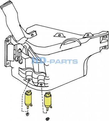 1 699 р. Насос омывателя SCANIA 4 series HD-PARTS HD-PARTS 318434  с доставкой в г. Майкоп. Увеличить фотографию 4