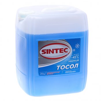 3 699 р. Жидкость охлаждающая ТОСОЛ ОЖ-45 20кг Premium SINTEC SINTEC 322223  с доставкой в г. Майкоп. Увеличить фотографию 1