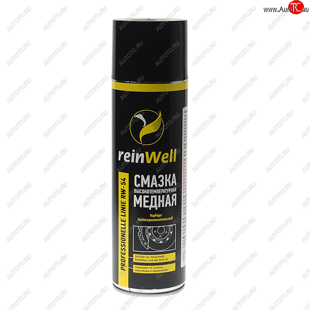 419 р. Смазка медная высокотемпературная 500мл аэрозоль RW-54 REINWELL REINWELL 3257  с доставкой в г. Майкоп