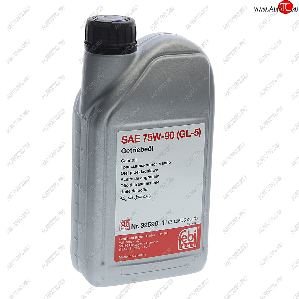 1 379 р. Масло трансмиссионное VW AUDI для МКПП GL-5 75W90 1л FEBI FEBI 32590  с доставкой в г. Майкоп