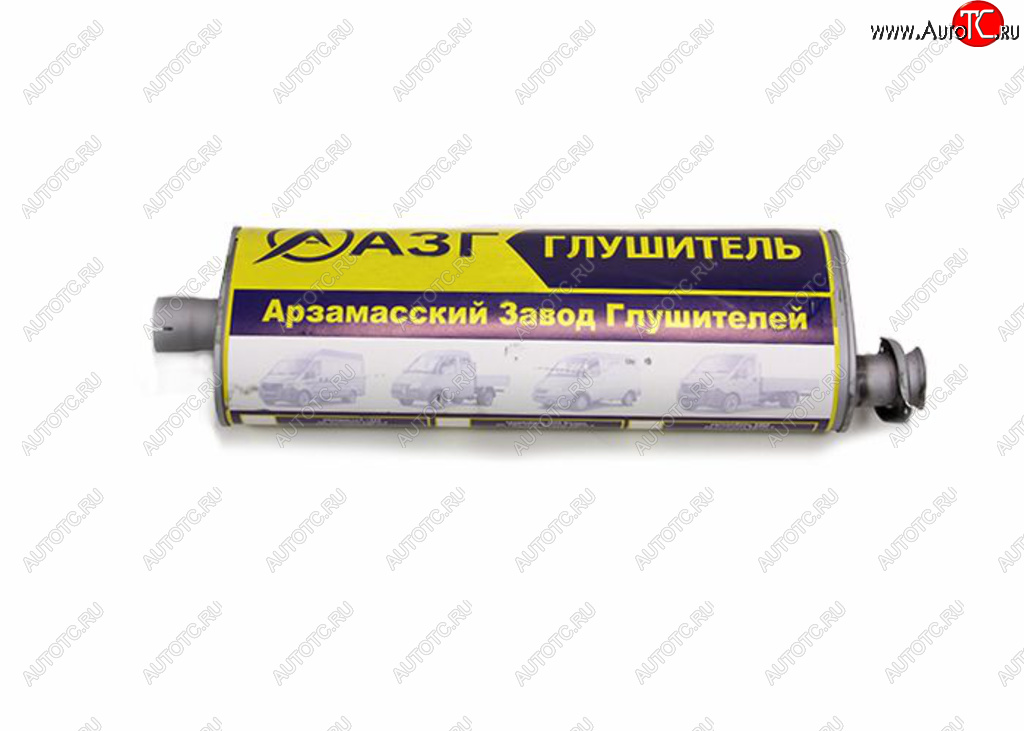 4 649 р. Глушитель ГАЗ-3302,2217,3307 ЕВРО-3 усиленный (хомутфланец) АЗГ АЗГ 3302-1201010-10  с доставкой в г. Майкоп