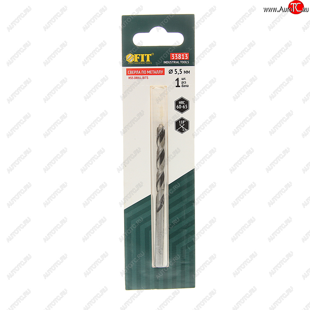76 р. Сверло по металлу 5.5х93мм HSS FIT FIT 33813  с доставкой в г. Майкоп