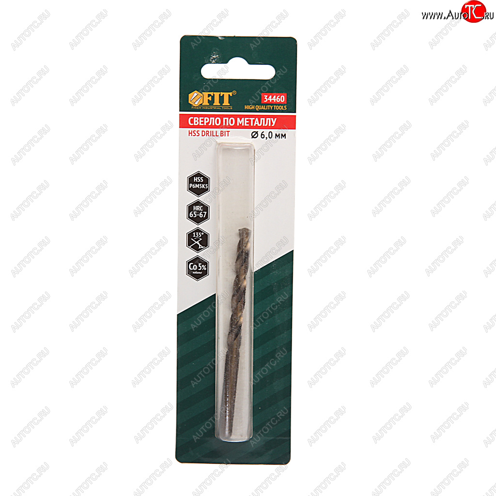 210 р. Сверло по металлу 6.0х93мм HSS Cobalt FIT FIT 34460  с доставкой в г. Майкоп