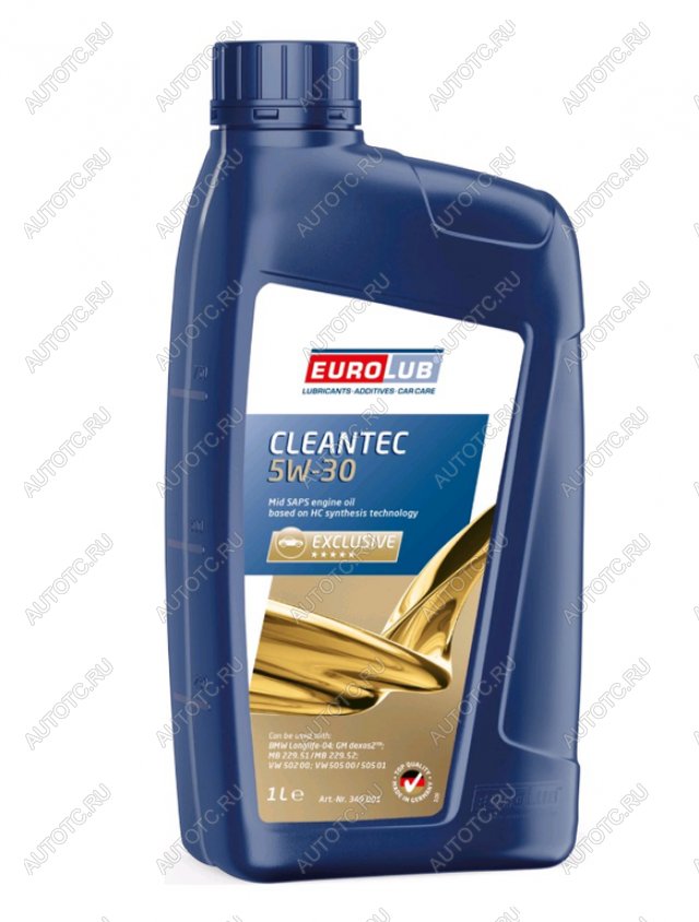 1 299 р. Масло моторное CLEANTEC SNCF 5W30 синт.1л EUROLUB EUROLUB 349001  с доставкой в г. Майкоп