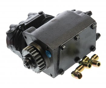 13 699 р. Компрессор КАМАЗ (2 цилиндровый) жид. охлаж. 210лмин. MEGAPOWER MEGAPOWER 350-27-010  с доставкой в г. Майкоп. Увеличить фотографию 3