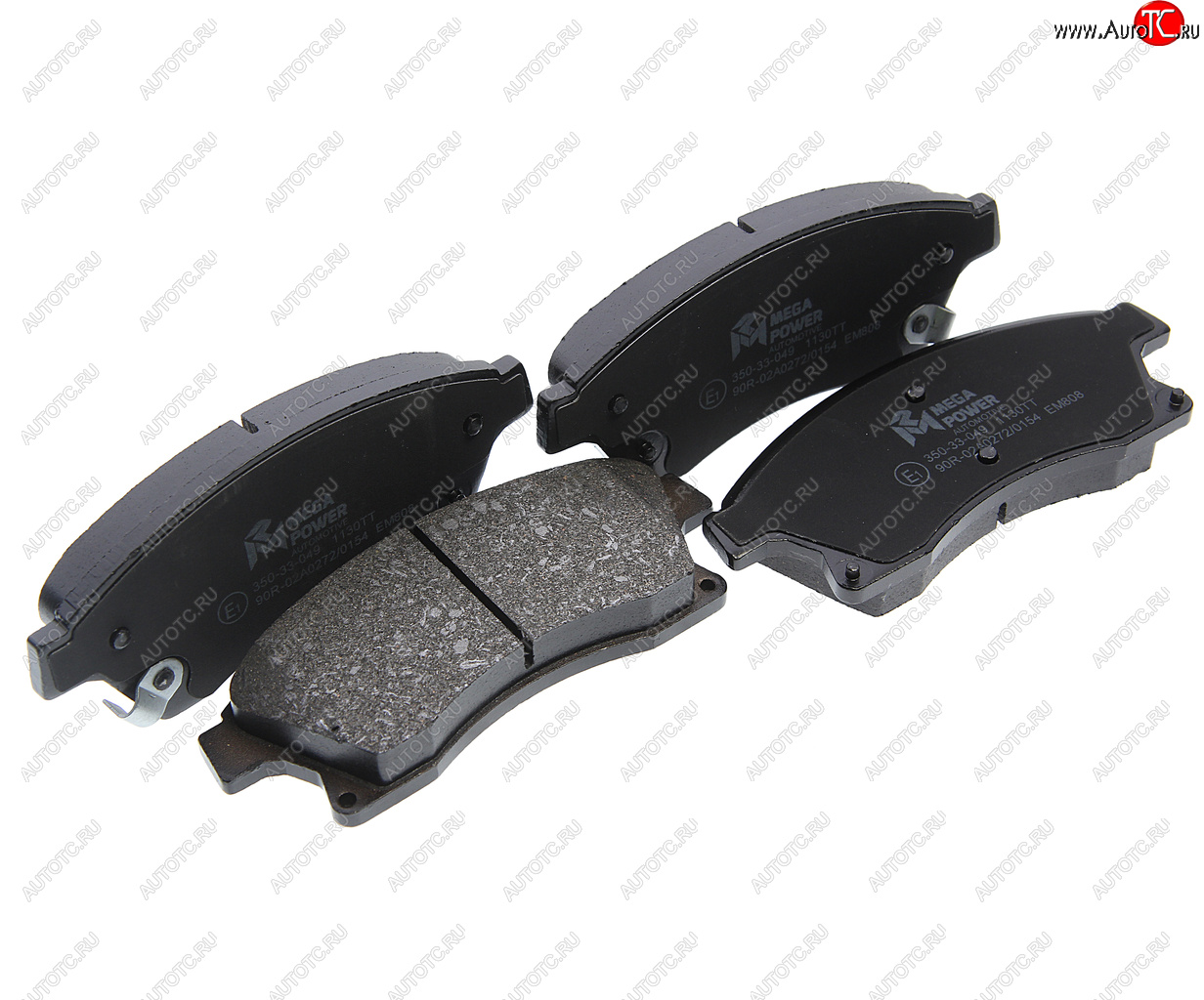 1 329 р. Колодки тормозные CHEVROLET Cruze (09-) OPEL Astra J передние (R15) (4шт.) MEGAPOWER MEGAPOWER 350-33-049  с доставкой в г. Майкоп