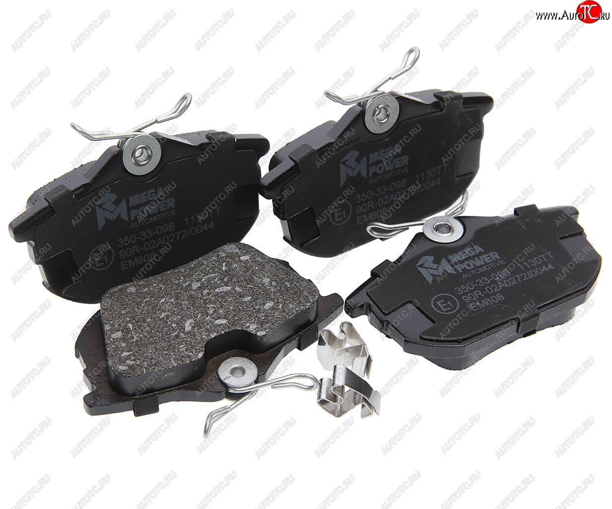 719 р. Колодки тормозные задние (4шт.) MEGAPOWER Volvo S40 MS седан дорестайлинг (2004-2007)  с доставкой в г. Майкоп